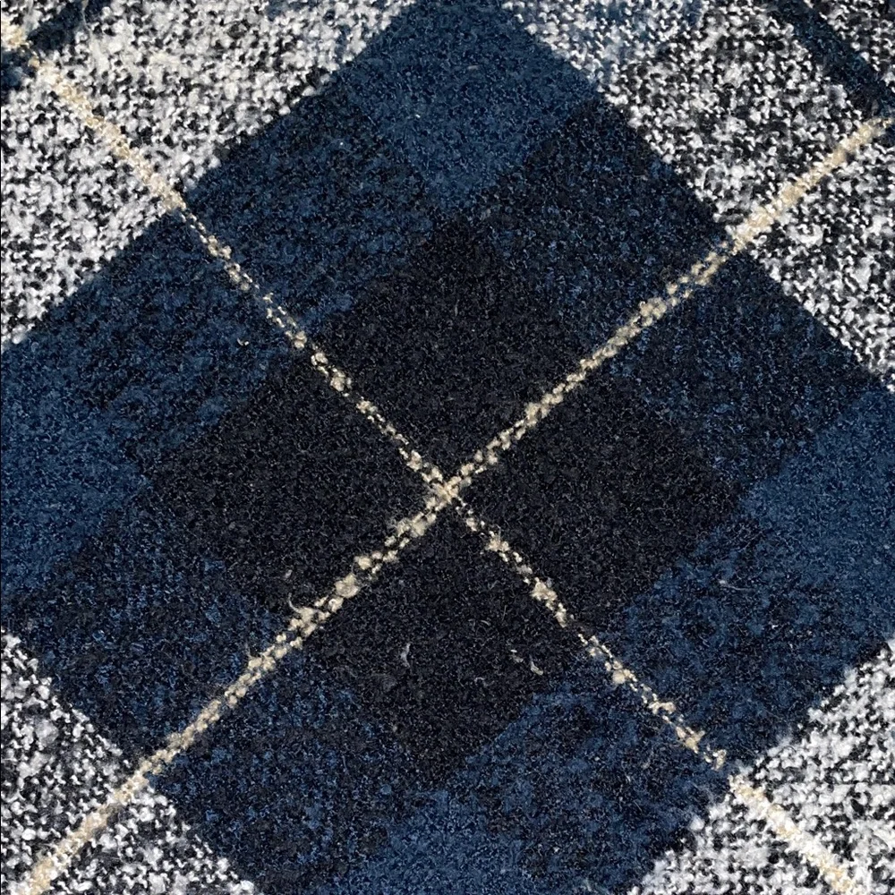 Plaid Black and Cream scarf